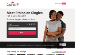 Ethiopia Dating VIP Homepage Image